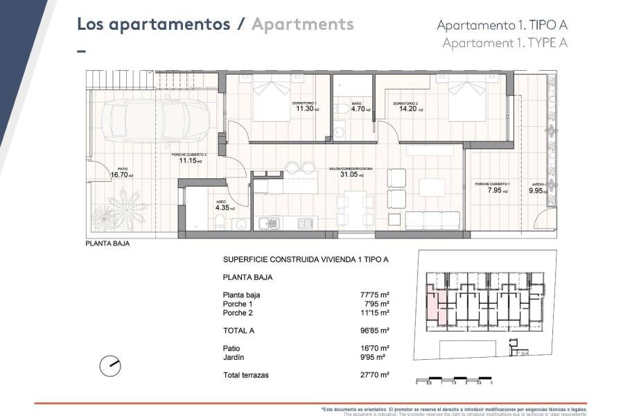 Re-sale - Apartment - Pilar de la Horadada - PILAR DE LA HORADADA